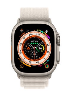 MARGOUN Smart Watch 49mm Series 8 Ultra Waterproof Health Monitor Sport Fitness Tracker Big Display Alloy Case with Nylon Alpine Loop Band for iOS Android White  - Image 4
