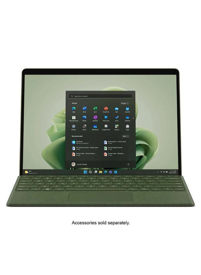 Microsoft - Surface Pro 9 Laptop With 13-Inch Display, Core i5-1235U Processor/8GB RAM/256GB SSD/Intel Iris XE Graphics/Windows 11 Home English/Arabic Forest - Image 1