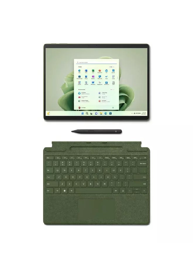 Microsoft - Surface Pro 9 Laptop With 13-Inch Display, Core i5-1235U Processor/8GB RAM/256GB SSD/Intel Iris XE Graphics/Windows 11 Home English/Arabic Forest - Image 1