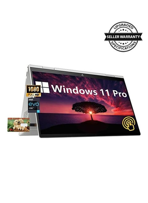 لابتوب أعمال إنفي x360 قابل للتحويل 2 في 1، بشاشة باللمس مقاس 15.6 بوصة بدقة كاملة الوضوح ومعالج إنتل كور i7-1255U من الجيل 12 وذاكرة رام سعة 32 جيجابايت ومحرك أقراص SSD سعة 1 تيرابايت وبطاقة رسومات إنتل أيريس بلس ونظام ويندوز 11 برو اللغة الإنجليزية فضي