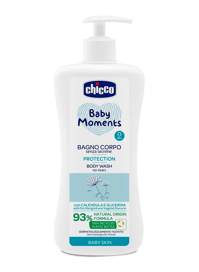 Chicco Baby Moments Body Wash No-Tears Protection For Baby Skin 0M+ 750Ml  - Image 1