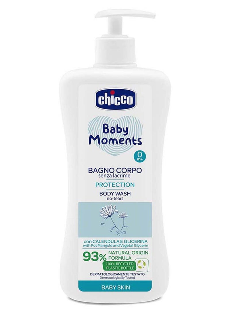 Chicco Baby Moments Body Wash No-Tears Protection For Baby Skin 0M+ 750Ml - Image 1