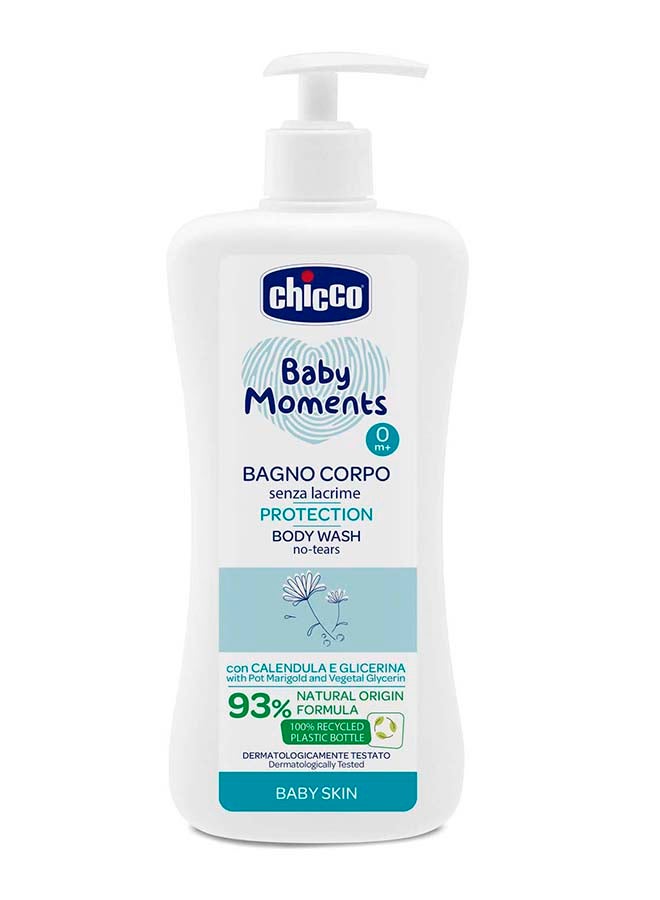 Chicco - Baby Moments Body Wash No-Tears Protection For Baby Skin 0M+ 500Ml - Image 1
