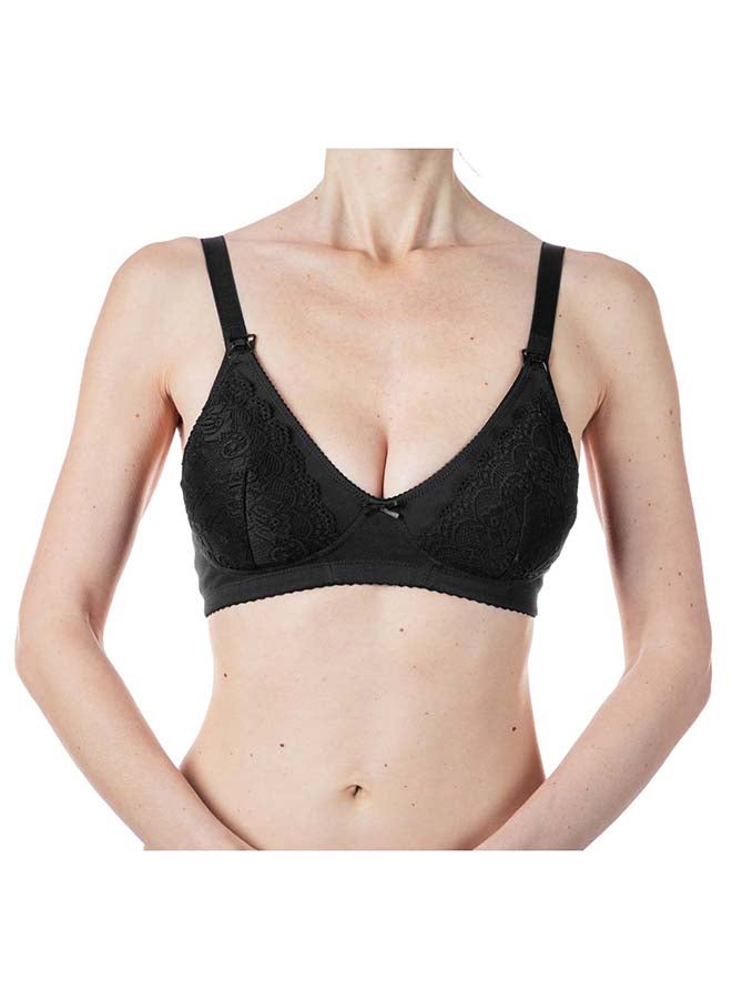 Cotton Stretch Nursing Bra 4C, Black - pnsku/N53364375A/45/_/1715057512/c0d2a0bb-b5dd-46bb-ba88-b872e21f108e