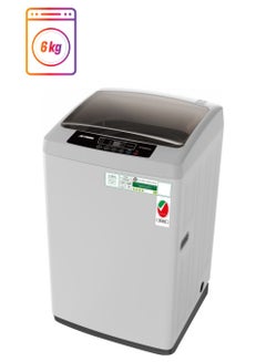AFTRON 6 Kg, Top Load, Automatic Washing Machine With 8 Wash Programs And LED Display 6 kg AFWA6000KN Silver 