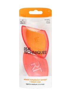 REAL TECHNIQUES Miracle Complexion Sponge + Miracle Complexion Powder Sponge Set Multicolour  - Image 2