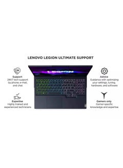 Lenovo Legion 5 15ACH6H Laptop With 15.6-Inch FHD Display, Ryzen 7 5800H Processor / 16GB RAM / 512GB SSD / 8GB NVIDIA GeForce RTX 3070 Graphics / Win11 Home / English/Arabic Phantom Blue  - Image 5
