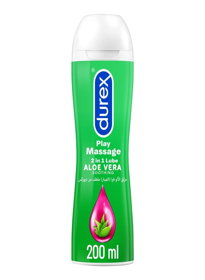 Durex 2 In 1 Lube Soothing Aloe Vera 200ml  - Image 1