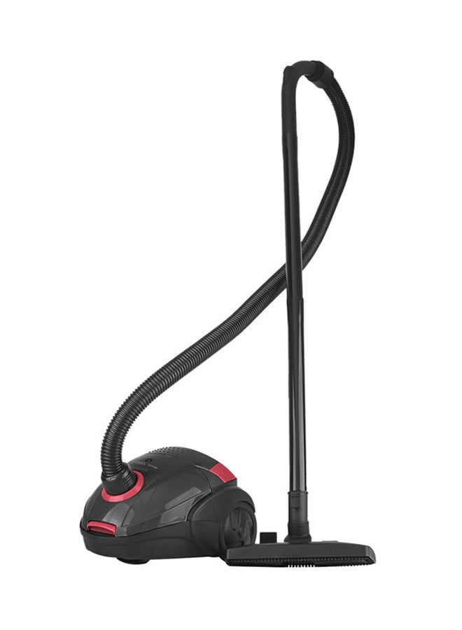 SONASHI - Canister Vacuum Cleaner | 2PC Plastic Insert Tube with Automatic Rewinding Wire | Lower Noise Design with Washable Cloth Dust Bag | Powerful Performance 1.5 L 1400 W SVC-9031 Black/Red - Image 1