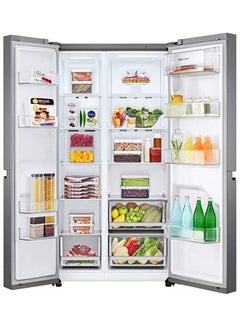 643L Net Capacity, Side By Side Refrigerator With Smart Inverter Compressor, Multi Air Flow, No Frost, Express Cool Smart Diagnosis GR-B267JQYL Dark Graphite Steel - pnsku/N53367961A/45/_/1716310105/235557d2-cb62-43c6-a3a4-97774be8c4ac