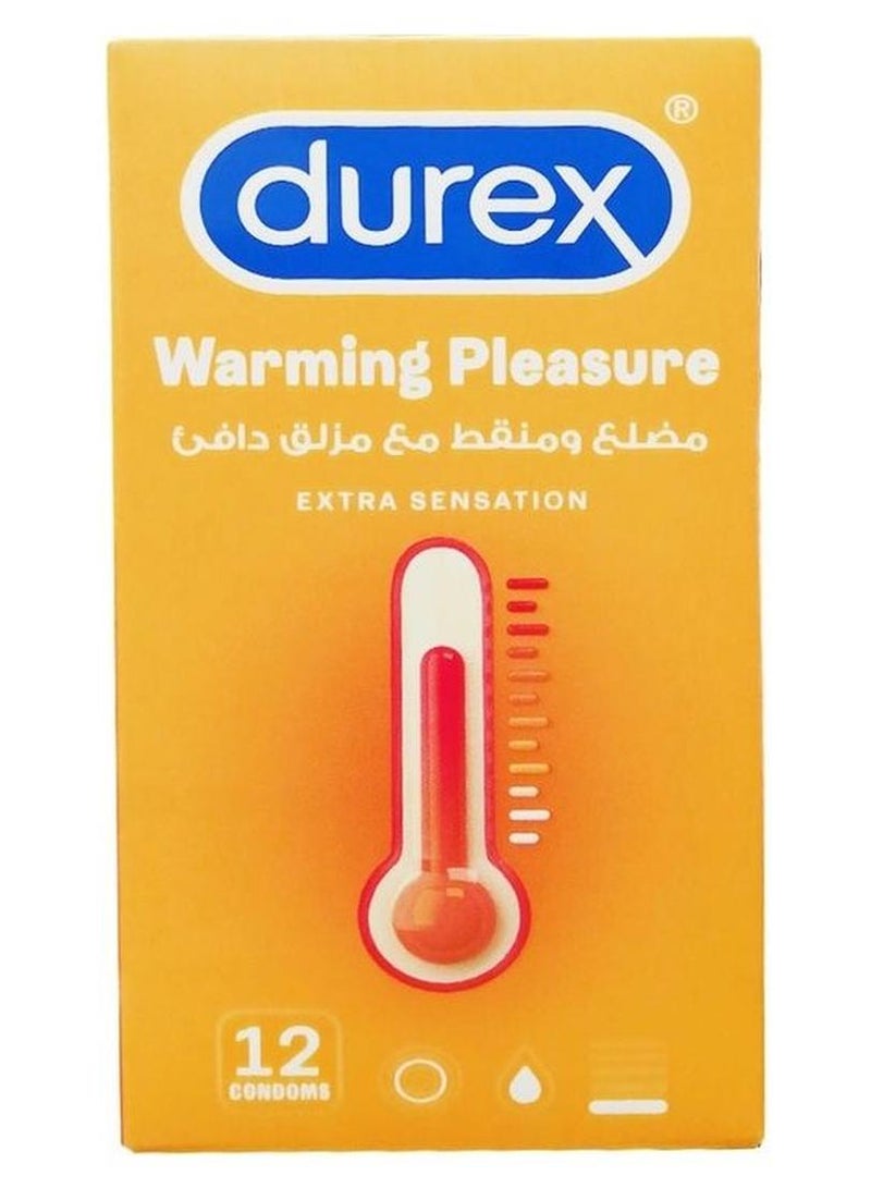 دوريكس عبوة واقي ذكري وورمينج بلاجز للرجال من 12 قطعة