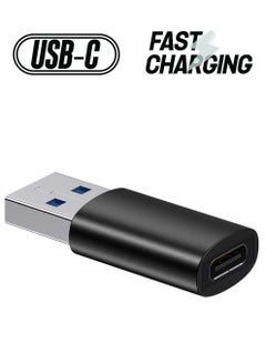USB C to USB 3.1 Adapter USB C Female to USB Male Adapter USB C Adapter 10Gbps Compatible with MacBook Pro 2018/2017,PC, Laptops Chargers and more Black