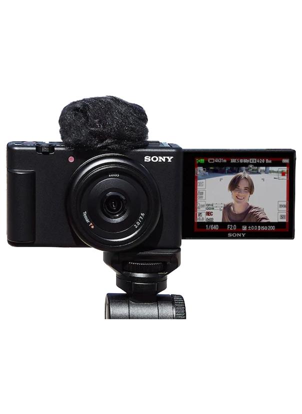 Sony ZV1F/B Vlog Camera for Content Creators and Vloggers Large 1 inch Sensor with Wide Angle 20mm Lens, Black - Image 1