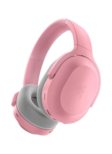 Razer Barracuda Wireless Gaming & Mobile Headset, PC, Playstation, Switch, Android, iOS, 2.4GHz Wireless + Bluetooth, Integrated Noise-Cancelling Mic, 50mm Drivers, 40 Hr Battery - Quartz Pink