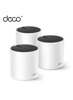 TP-LINK Deco AX3000 WiFi 6 Mesh System(Deco X55) - Covers up to 6500 Sq.Ft, Replaces Wireless Router and Extender, 3 Gigabit ports per unit, supports Ethernet Backhaul (3-pack) White  - Image 1