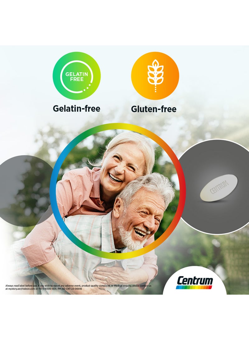 Centrum Silver With Lutein, 100 Tablets, Specially formulated for Adults 50+ - pnsku/N53368397A/45/_/1732618699/40fadcee-de78-4745-8f85-3114f1c94bbe