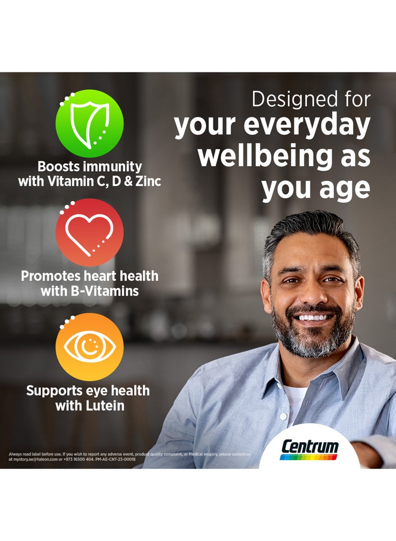 Centrum Silver With Lutein, 100 Tablets, Specially formulated for Adults 50+ - pnsku/N53368397A/45/_/1732618782/edcd644a-61f7-4880-8223-1ca61fe482b4