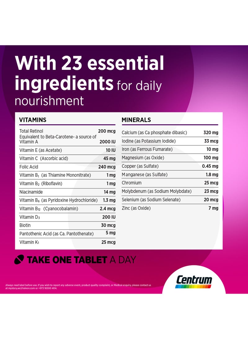 Centrum - Women Multivitamin, 60 Tablets - Image 1