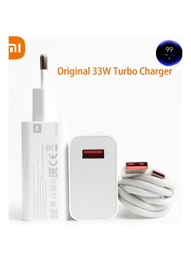 Xiaomi Mi Super fast Charger 33W Turbo Adapter Type-C White - Image 1