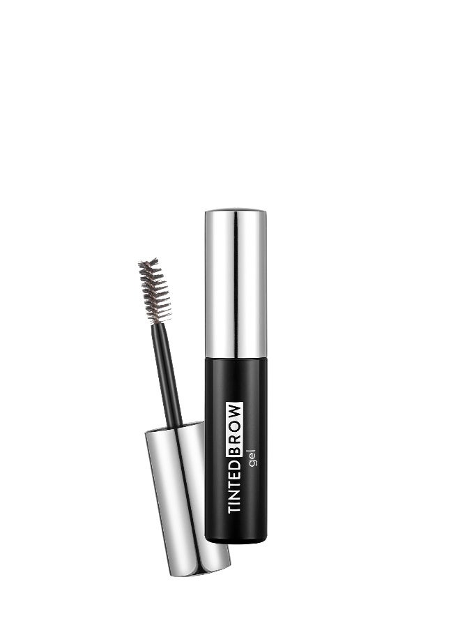 flormar Tinted Brow Gel – 004 Dark Brown – Long-Wear, Waterproof, Volume, Brush Design 004 dark brown - Image 1