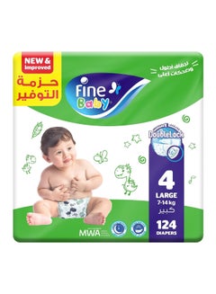 Fine Baby Baby Diapers, Size 4, Large 7–14Kg  - Image 1