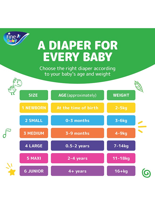Fine Baby - Diapers Size 6 (16+ Kg) Junior, 54 Count - With The New Double Lock Leak Barriers - Image 1