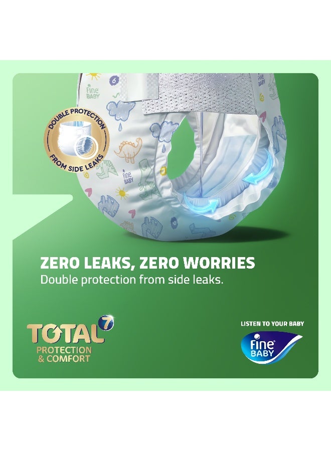 Fine Baby Total 7 Diapers, Size 5 Maxi (12 kg+), 40 Count – Soft, Absorbent & Leak Proof Baby Diapers - Image 2