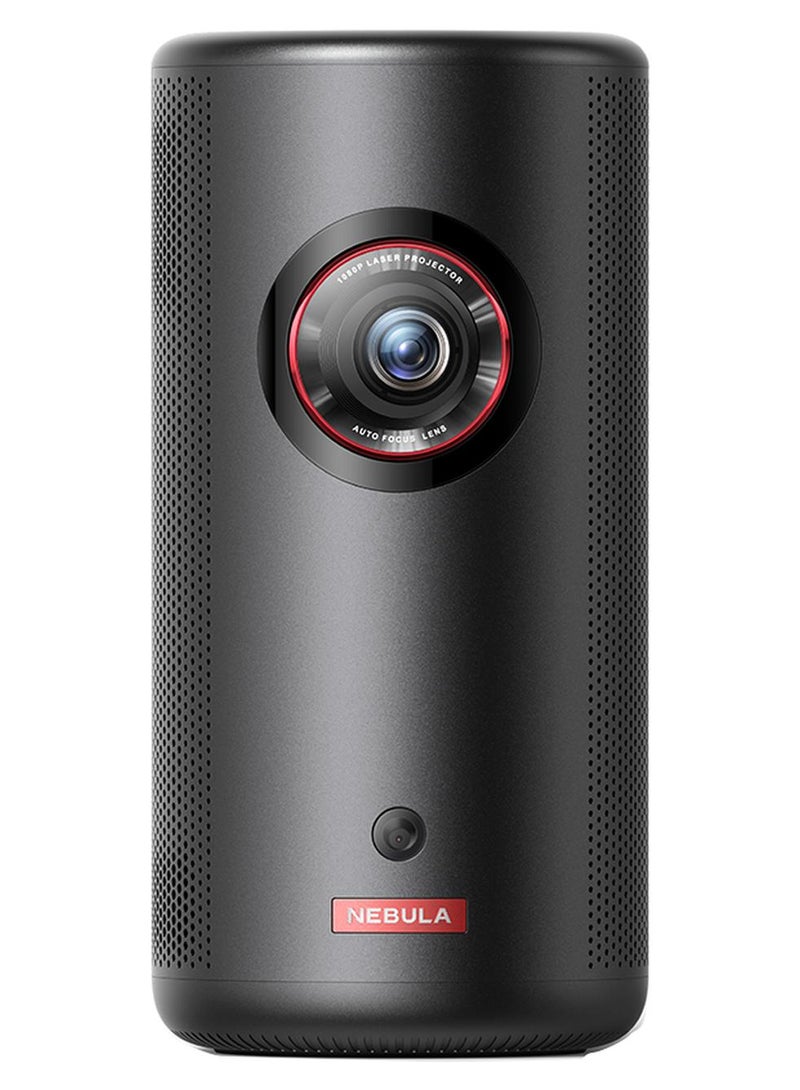 نيبولا Anker Nebula Capsule 3 Laser 1080p، ذكي، Wi-Fi، جهاز عرض صغير، أسود، جهاز عرض محمول، Dolby Digital، جهاز عرض ليزر، تركيز تلقائي، صورة 120 بوصة، بطارية مدمجة، 2.5 ساعة من وقت التشغيل - Image 1