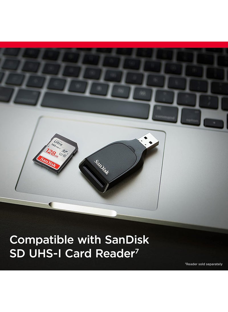 سانديسك - سرعة بطاقة Ultra SDXC UHS-I تصل إلى 140 ميجابايت/ثانية و128.0 جيجابايت 128 GB - Image 1