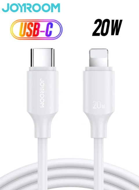 Charger Type C To Lightning Fast Charging Power Delivery 20W Cable For iPhone 12 13 14 And All Series 1M White
