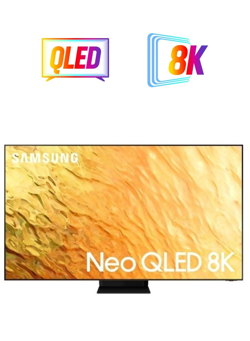 Samsung Samsung 65 Inch 8K Smart Neo QLED TV with Built in Receiver 65QN800B Black  - Image 1