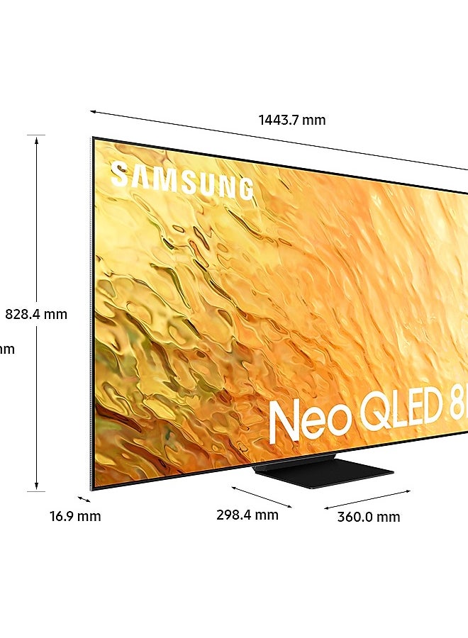 Samsung 65 Inch 8K Smart Neo QLED TV with Built in Receiver 65QN800B Black - Image 3