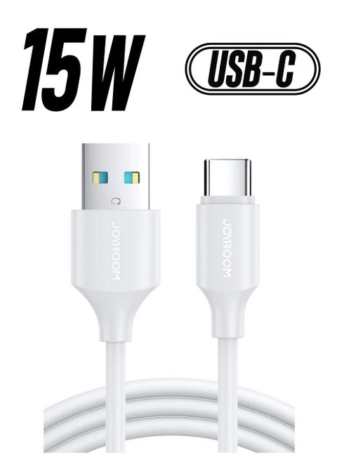 S-UC027A9 كابل بيانات 3A USB إلى USB-C Type-C للشحن السريع بطول 1 متر