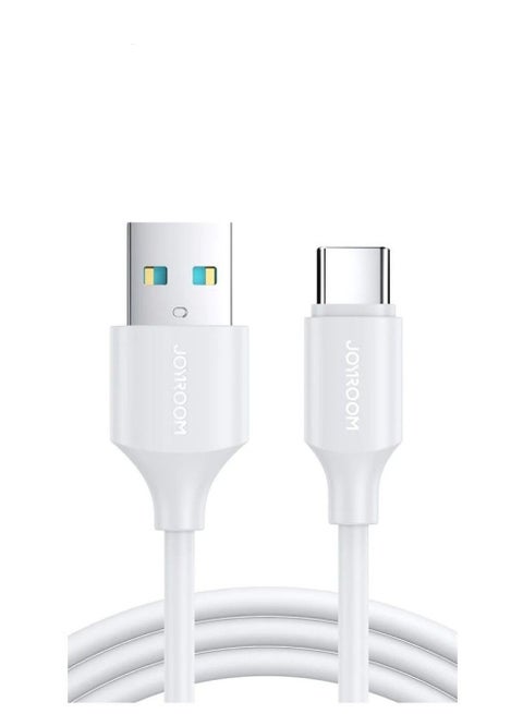 3A USB-A To USB-C Type-C Fast Charging Data Cable 1M - White