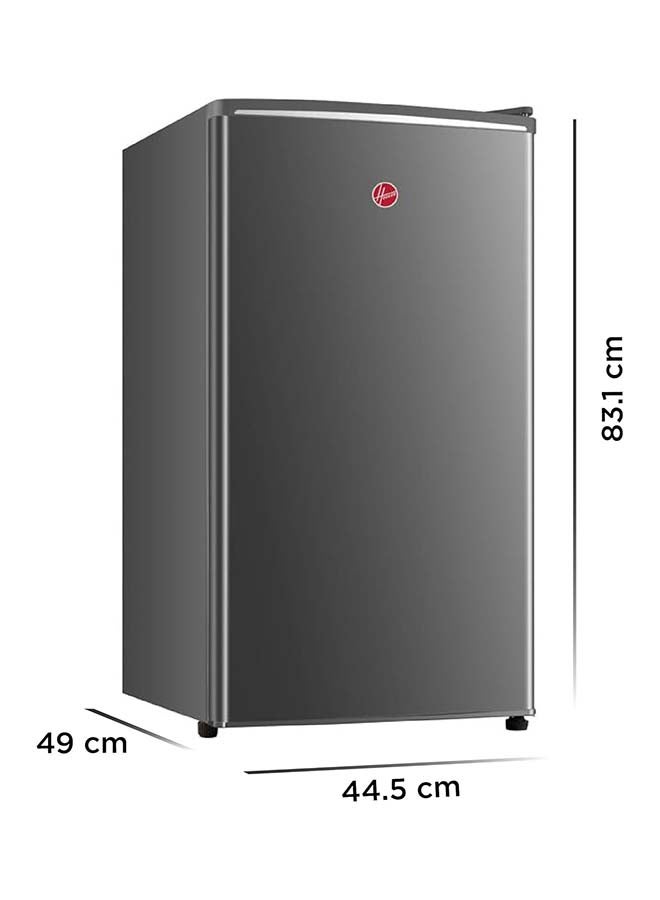 Hoover 118L Single Door Compact Refrigerator with Freezer Compartment, Mechanical Control, Adjustable Thermostat, Silver, 91L Net (118L Gross) – HSD-K118-S HSD-K118-S Silver - Image 2