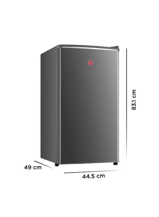 Hoover 118L Single Door Compact Refrigerator with Freezer Compartment, Mechanical Control, Adjustable Thermostat, Silver, 91L Net (118L Gross) – HSD-K118-S HSD-K118-S Silver - Image 4