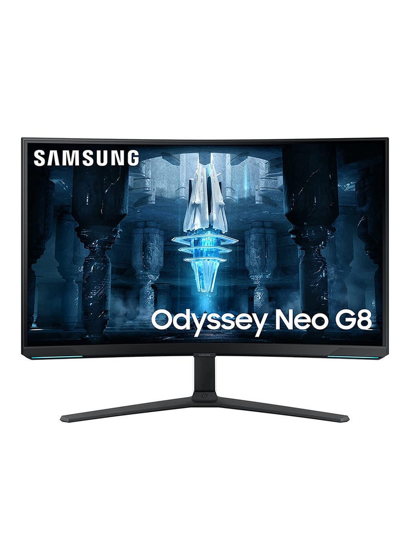 Samsung 32- inch Odyssey Neo G8 4K UHD 240Hz 1ms G-Sync 1000R Curved Gaming Monitor, Quantum HDR2000, AMD FreeSync Premium Pro, Matte Display, Ultrawide Game View, DisplayPort, HDMI LS32BG850NMXUE Black - Image 1