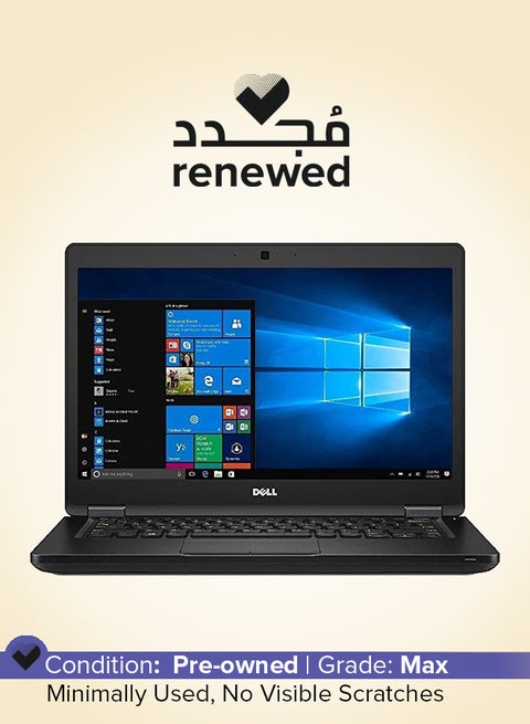تم تجديده - كمبيوتر محمول Latitude E5480 بشاشة مقاس 14 بوصة، ومعالج Intel Core i5/الجيل السادس/ذاكرة وصول عشوائي DDR4 سعة 8 جيجابايت/محرك أقراص SSD سعة 256 جيجابايت/بطاقة رسومات Intel HD/نظام التشغيل Windows 10 Pro