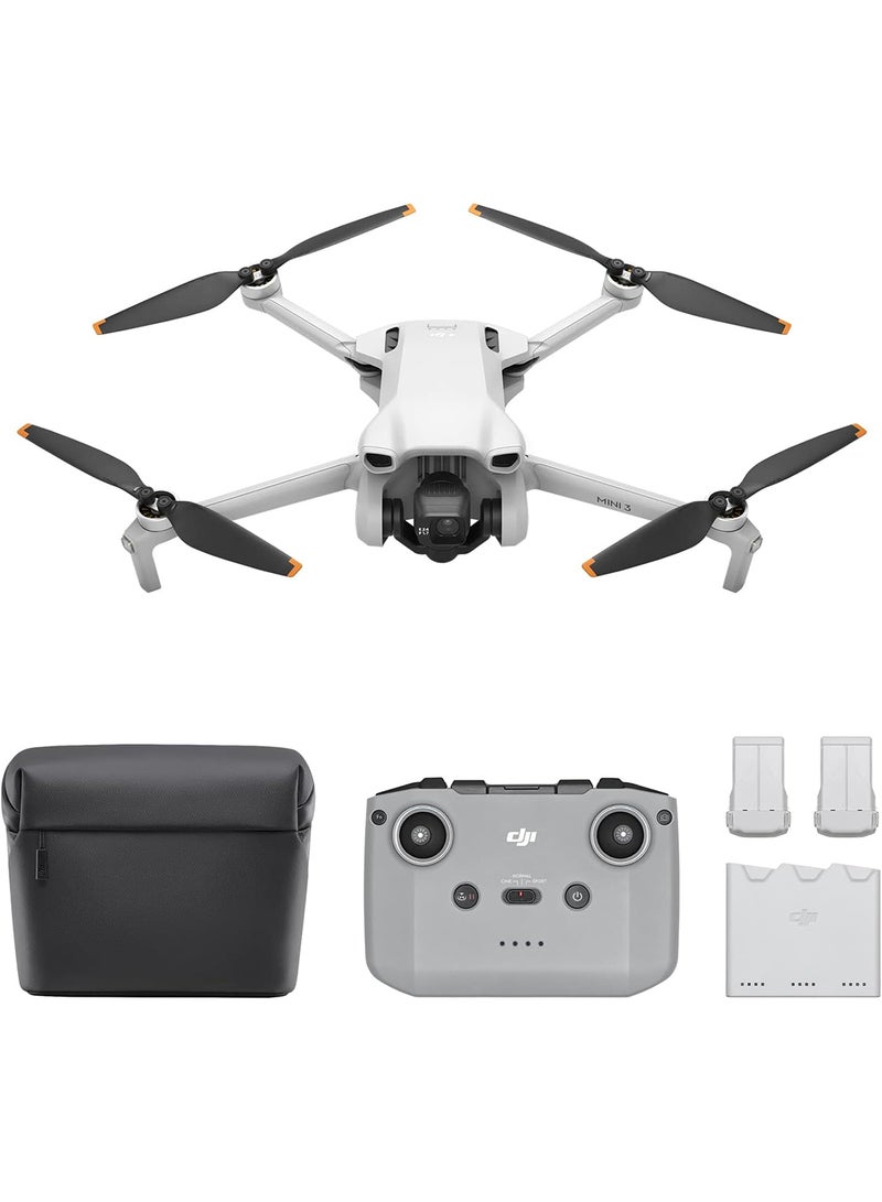 dji - Mini 3 Fly More Combo Plus Lightweight And Foldable Mini Camera Drone MOIAT Certified - UAE Version With Official Warranty Support - Image 1