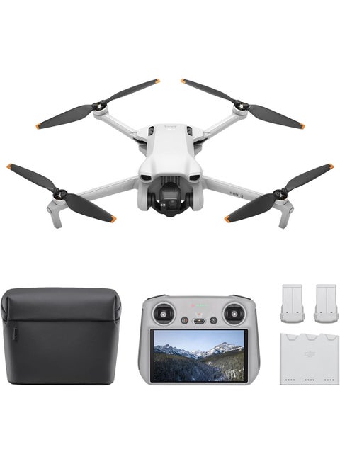 Mini 3 Fly More Combo Plus (RC) Lightweight And Foldable Mini Camera Drone MOIAT Certified - UAE Version With Official Warranty Support