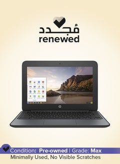 HP Renewed - Chromebook G4EE (2010) With 11.6-Inch Display ,Intel Celeron N2840 Processor/2nd Gen/4GB RAM/16GB SSD/Intel HD Graphics 400 English Black  - Image 1