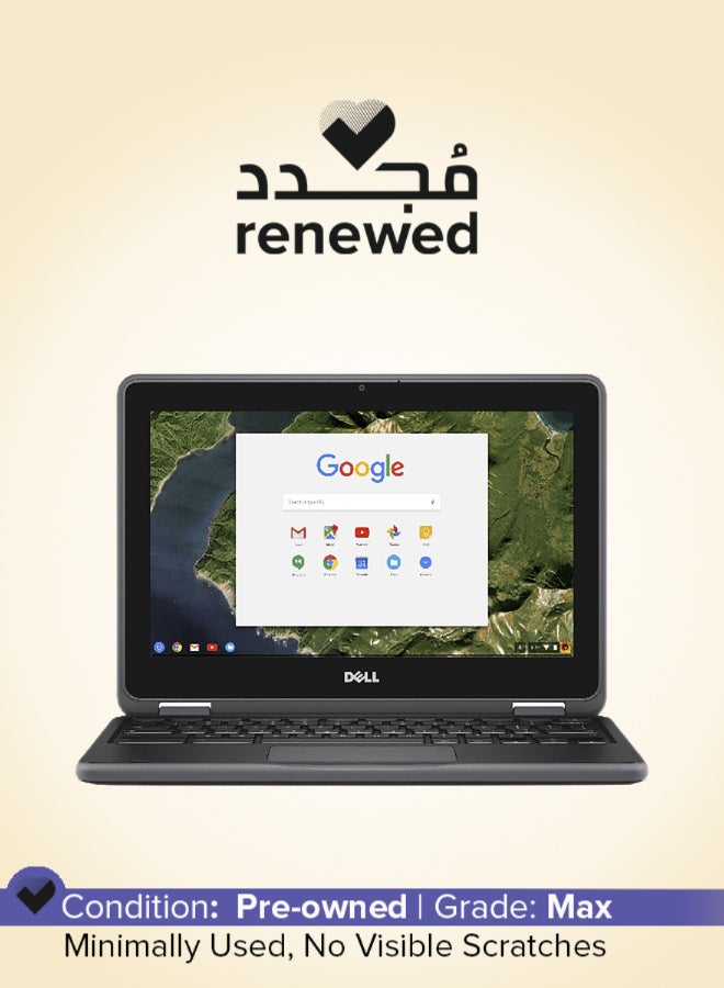 DELL Renewed - Latitude 3189  Convertible 2-in-1 Laptop With 11.6-Inch Display,Intel Pentium N4200 Processor/4GB RAM/128GB SSD/Integrated Graphics English Black - Image 1