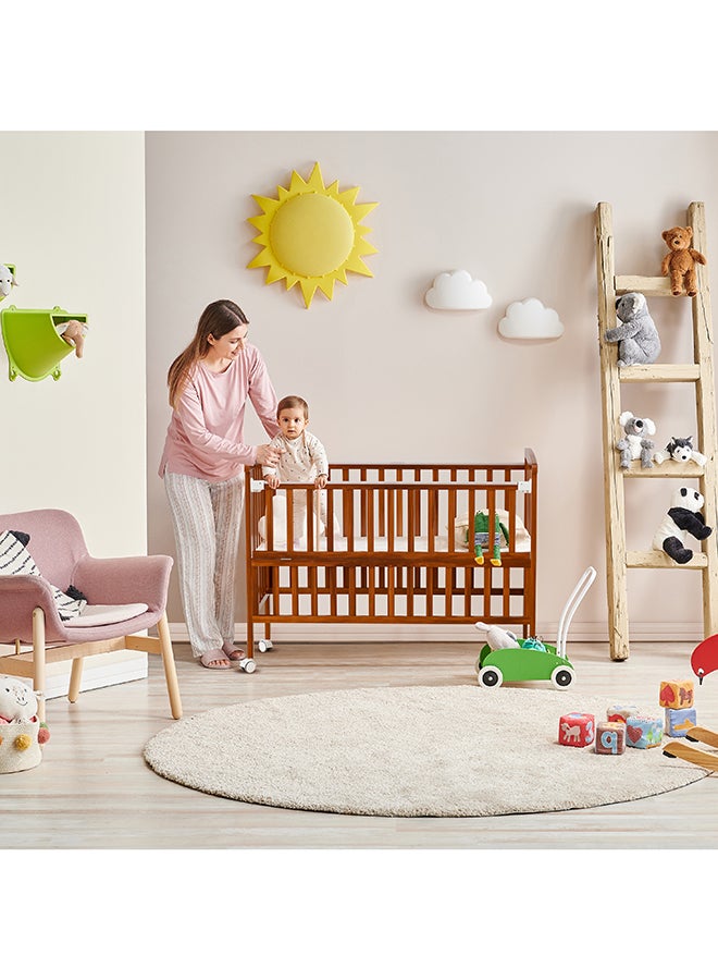 Moon - Wooden Portable Crib 129x69x96 Cm 0 To 4 Years - Image 1