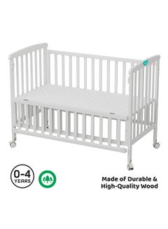 Wooden Portable Crib 129x69x96 Cm 0 To 4 Years - pnsku/N53372836A/45/_/1737361581/912b7a82-d1ed-46e2-a2d8-3a6ef10f8889