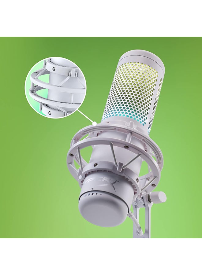 HYPERX - QuadCast S - RGB USB Condenser Microphone For PC, PS4 And Mac, Anti-Vibration Shock Mount, Four Polar Patterns, Pop Filter, Gaming, Streaming, Podcasts, Twitch, YouTube And Discord - Image 1