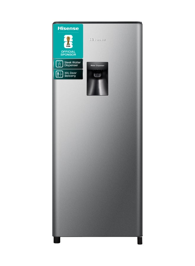 هايسنس إجمالي 233 لترًا / سعة صافية 177 لترًا، ثلاجة صغيرة بباب واحد مزودة بموزع مياه - Image 1