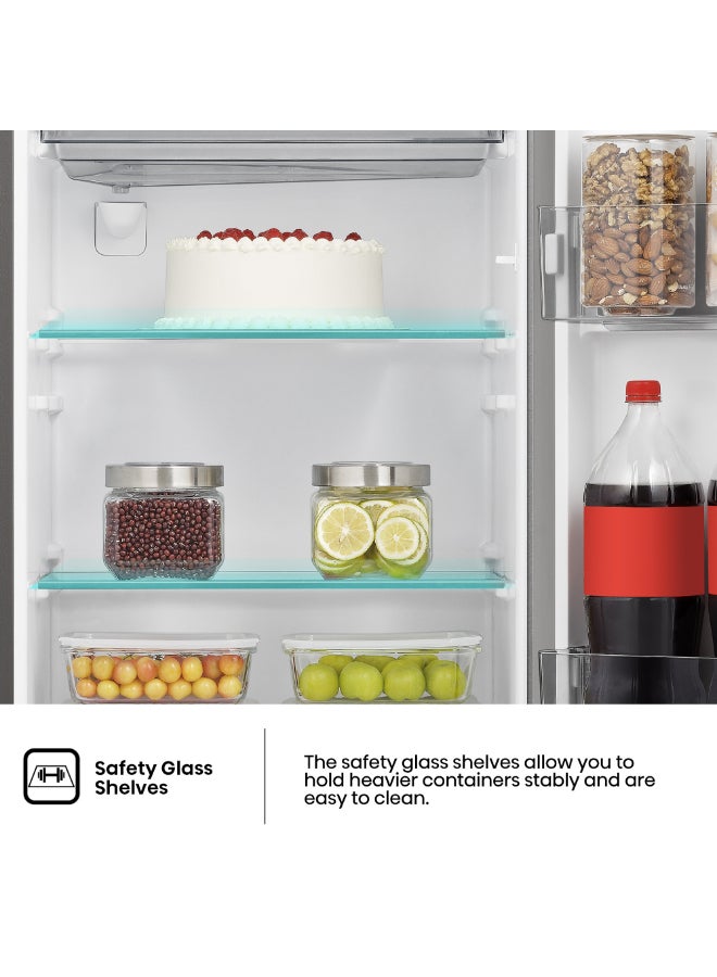 233L Gross/ 177L Net Capacity, Single Door Compact Refrigerator With Water Dispenser RR233N4WSU Silver