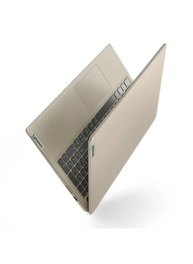Lenovo IdeaPad 3 15ALC6  (Upgraded Version) Laptop With 15.6-Inch Full HD Display, AMD Ryzen 7 5700U Processor / 8GB RAM / 512GB SSD/ DOS(Without Windows) / AMD Radeon Graphics / Arabic Sand Arabic Sand Arabic Sand  - Image 3