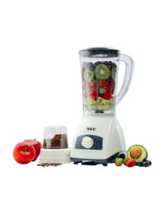 2-In-1 Blender Plastic Blender Jar With 2 Speed And Pulse Control 1.5 L 350 W MEC2000 White/Grey