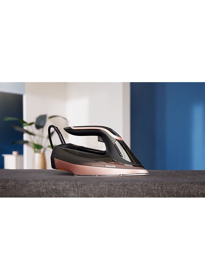 Philips Steam Iron Series 8000 - 80g/min Continuous Steam, 350 ml 3000 W DST8041/86 Gold/Black - Image 5